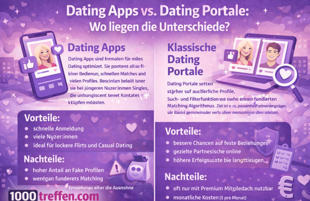 Dating Apps vs. Dating Portale
